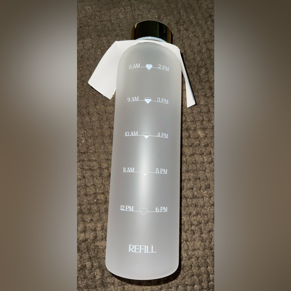 Glass motivational water bottle - Picture 2 of 3